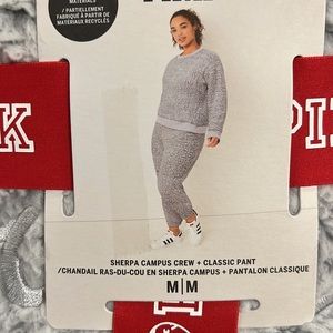 PINK sherpa campus crew set
